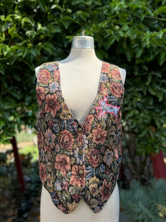 Floral Bunny Vest